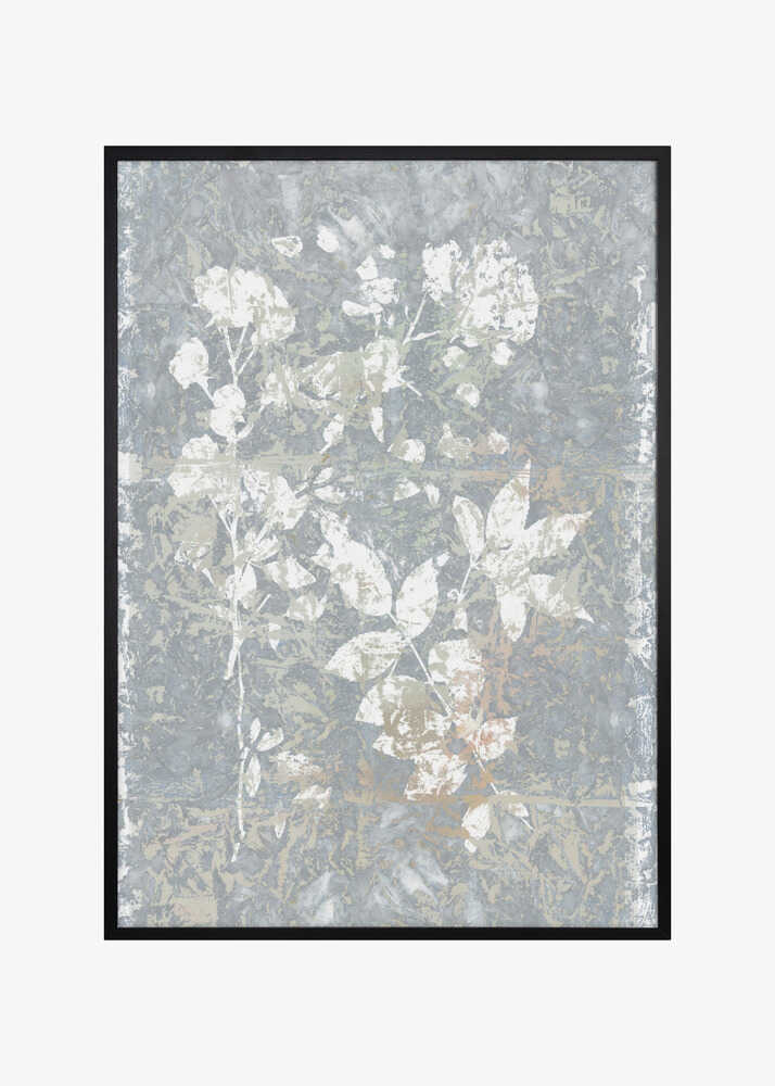 Botanical White Textured Floral 2