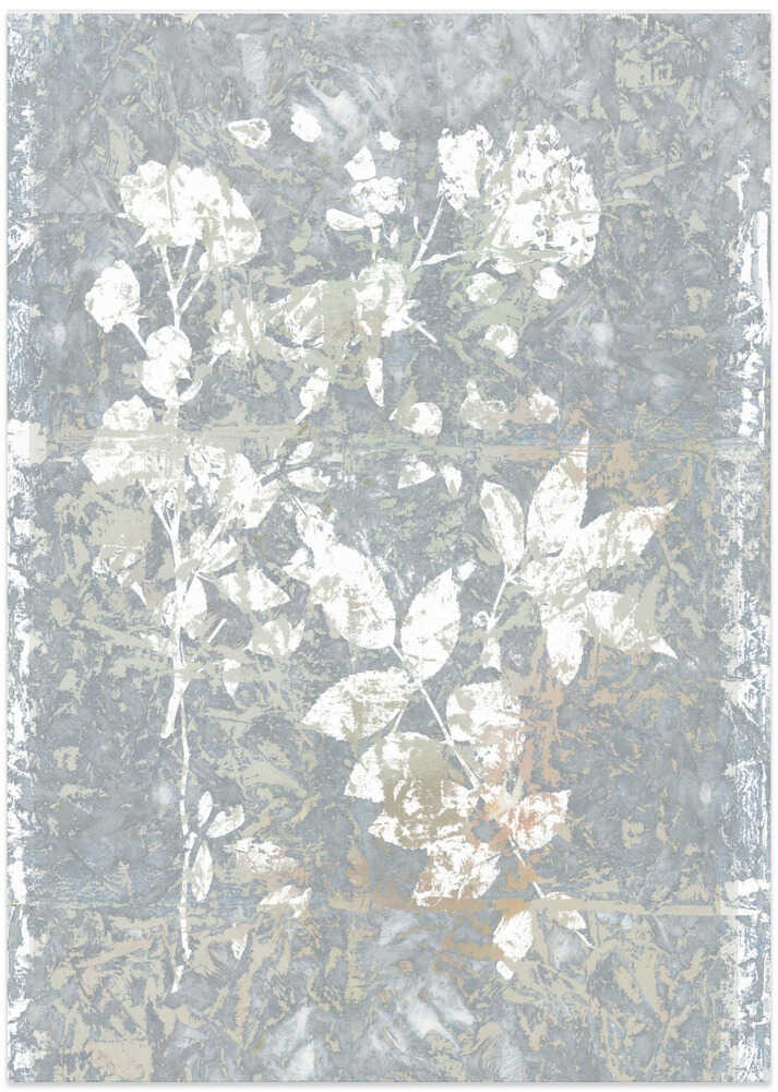 Botanical White Textured Floral 2