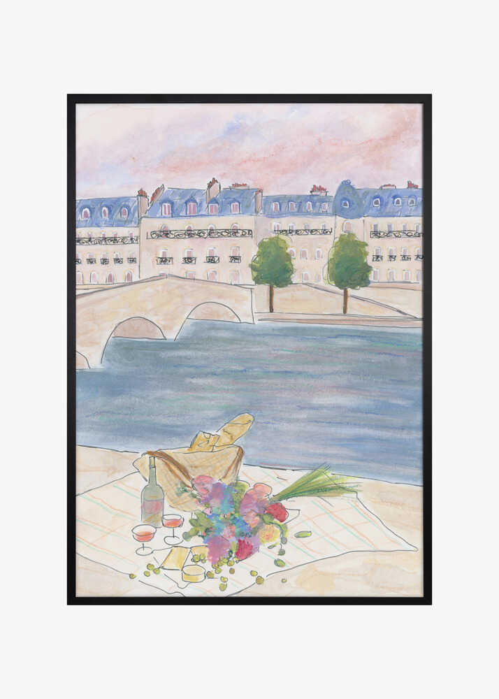Paris Picnic At the Seine