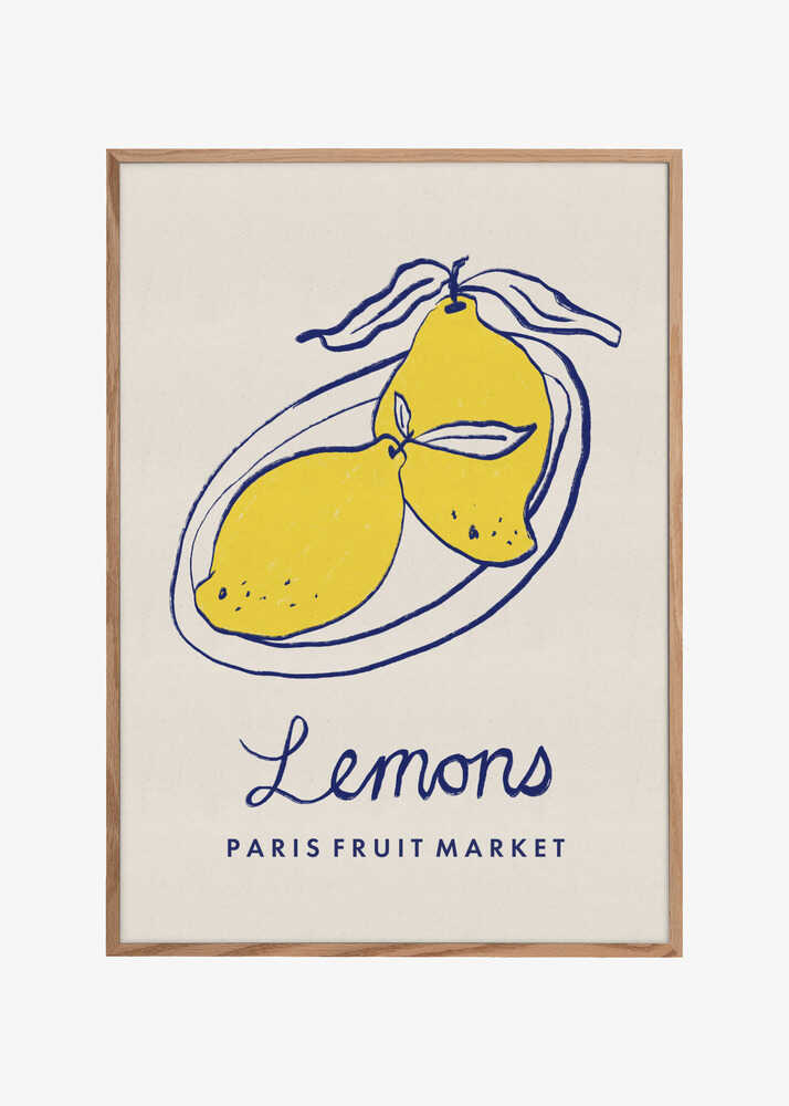 Food Art - Lemons Paris Fruit Market