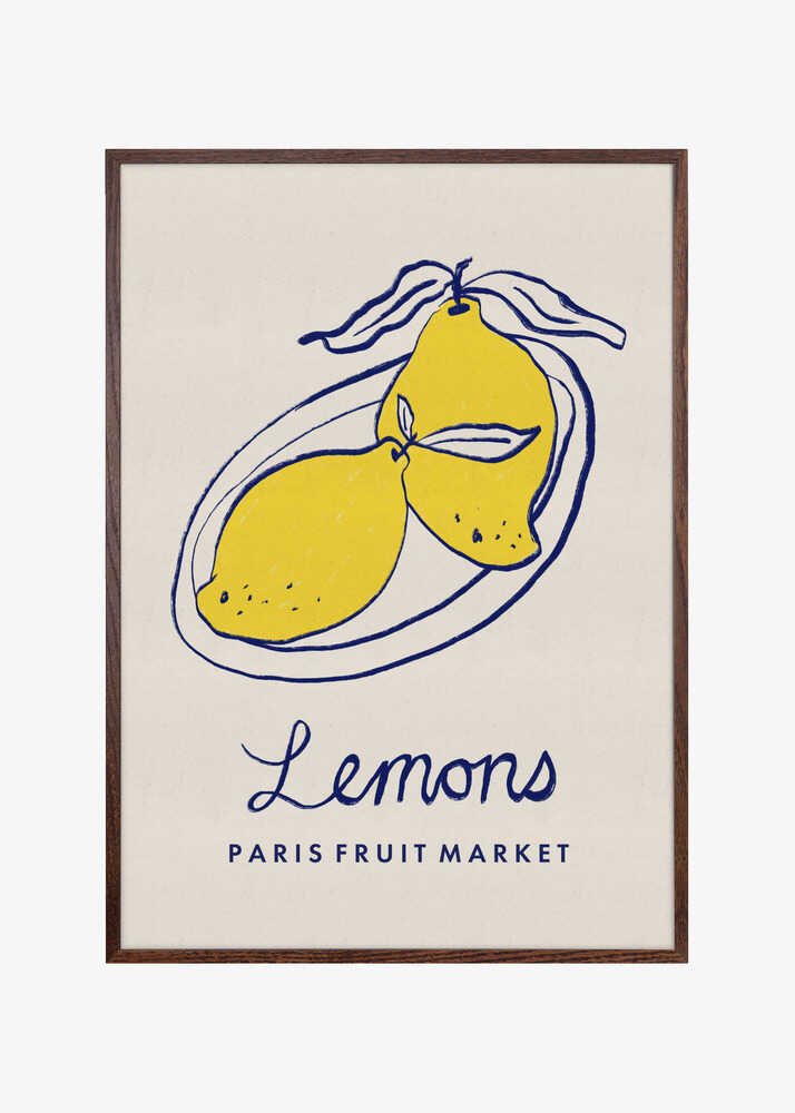 Food Art - Lemons Paris Fruit Market