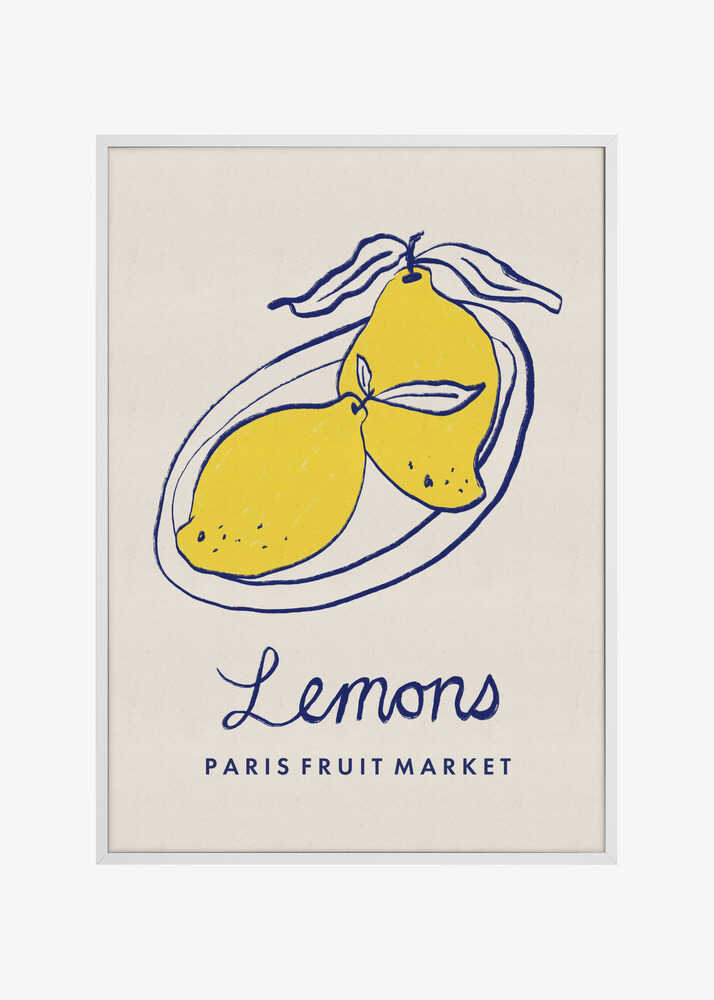 Food Art - Lemons Paris Fruit Market