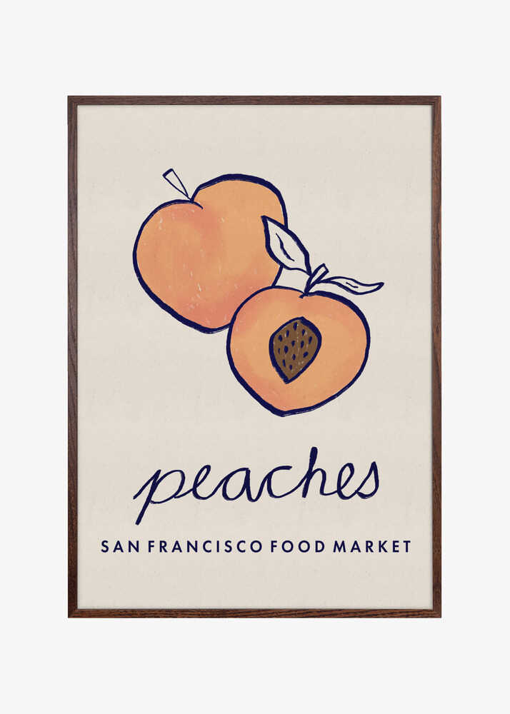 Food Art - Peaches San Francisco Food Market