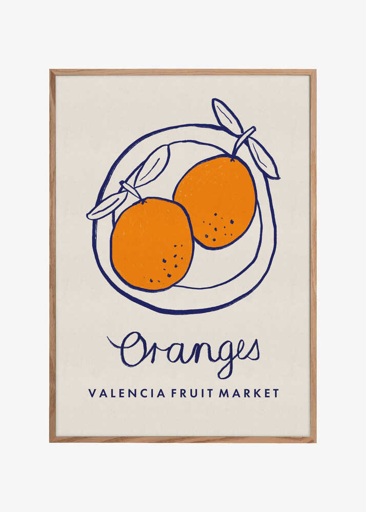 Food Art - Oranges Valencia Fruit Market