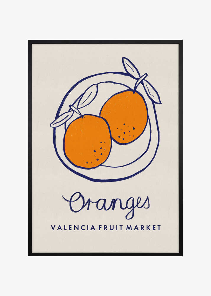 Food Art - Oranges Valencia Fruit Market