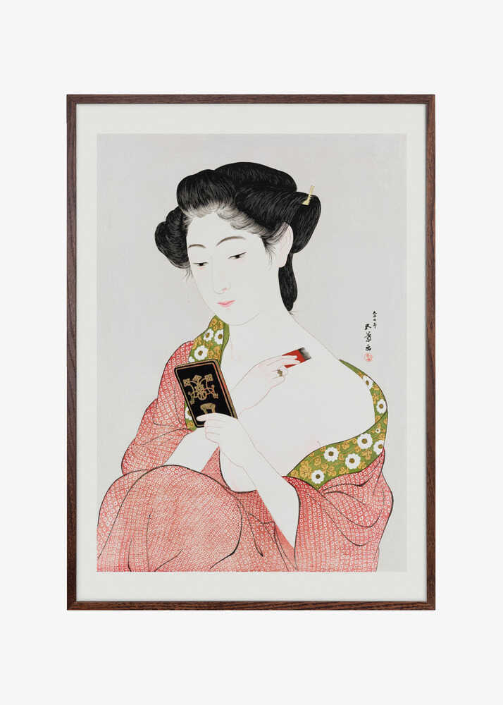 Japanese Woman Applying Powder (1918)