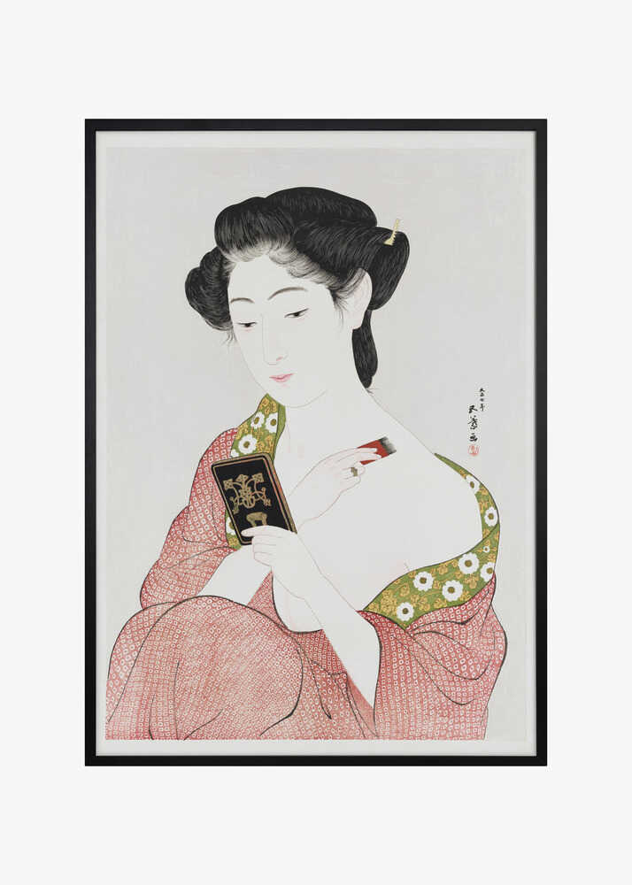 Japanese Woman Applying Powder (1918)