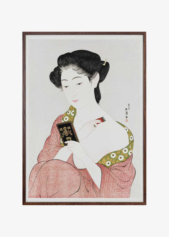 Japanese Woman Applying Powder (1918)