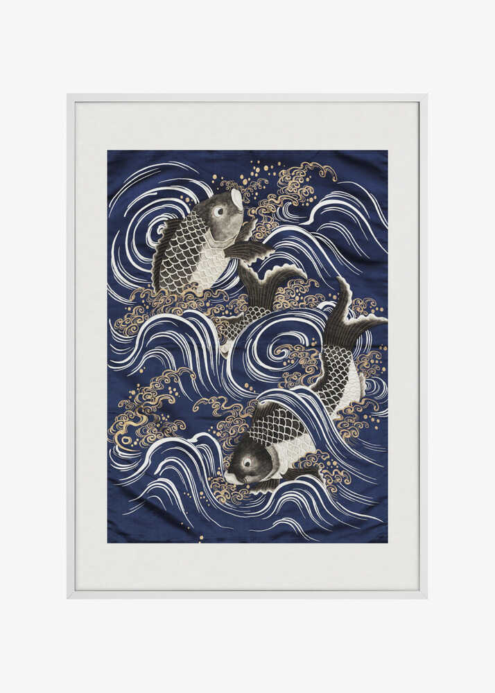 Carp In Waves During Meij Period