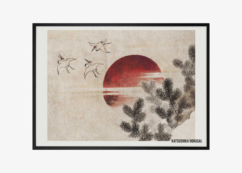 Birds and Sunset, From Album of Sketches (1814)