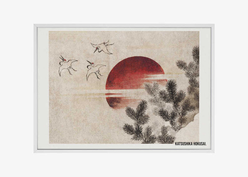 Birds and Sunset, From Album of Sketches (1814)