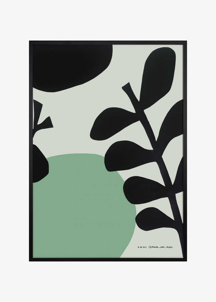 Minimalist Garden Art, Botanical Wall Art With Plant Illustrations