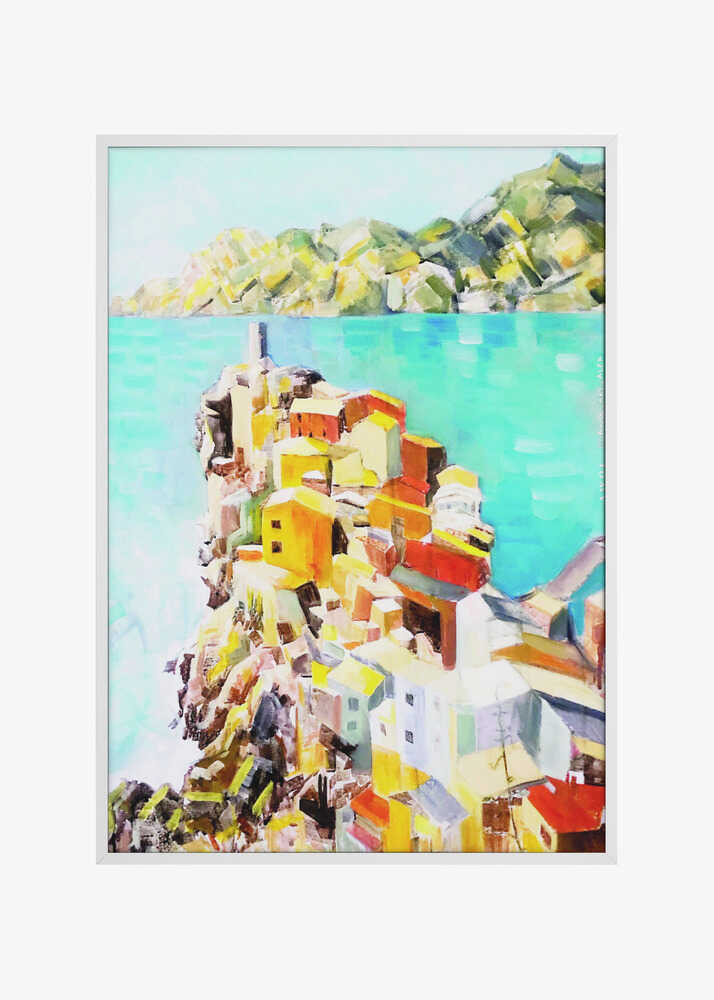 Colourful Town By The Mediterranean Sea, Italy Wall Art