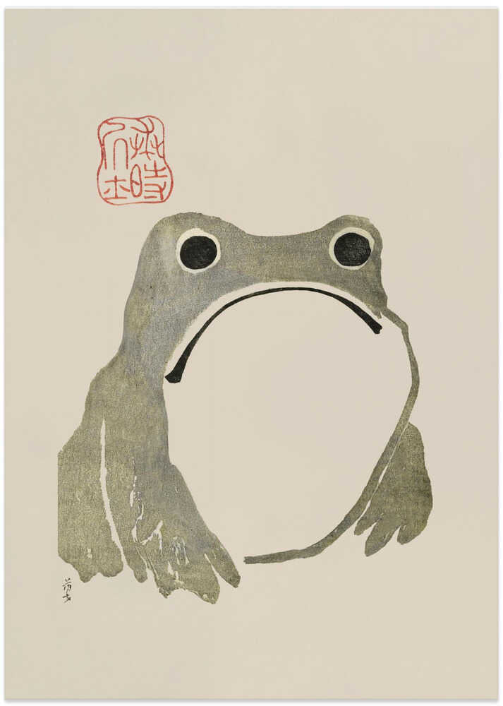 Grumpy Frog I Original