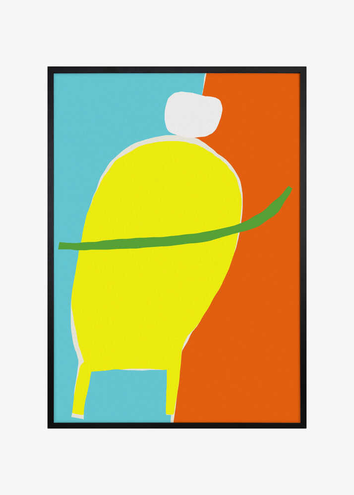 Shapes and white silhouette