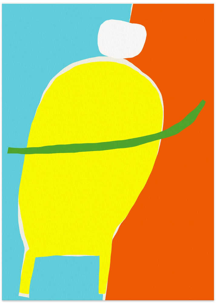 Shapes and white silhouette