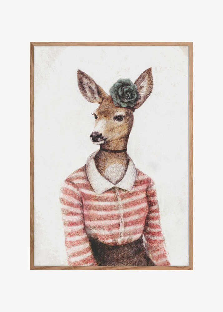 A Deer With A Human Body Shape