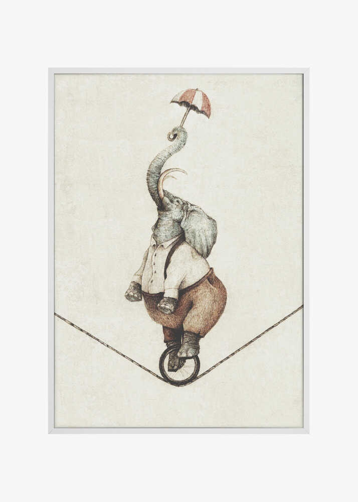 Unicycle While Holding An Umbrella