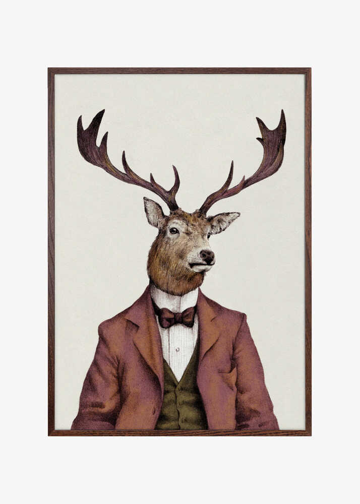 A deer With Human Attire—wearing