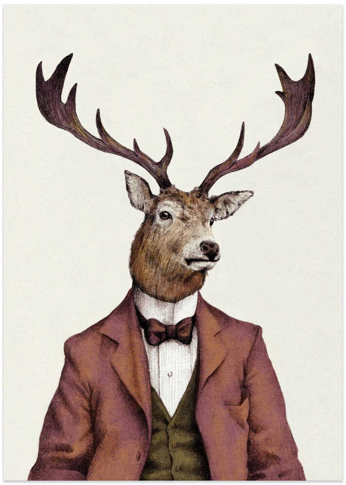 A deer With Human Attire—wearing