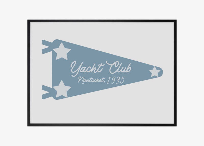 Yacht Club Blue Pennant