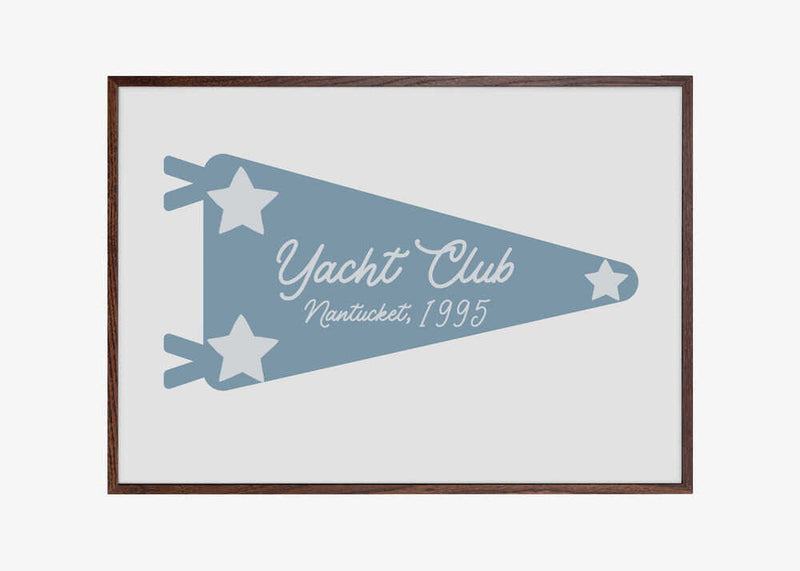 Yacht Club Blue Pennant