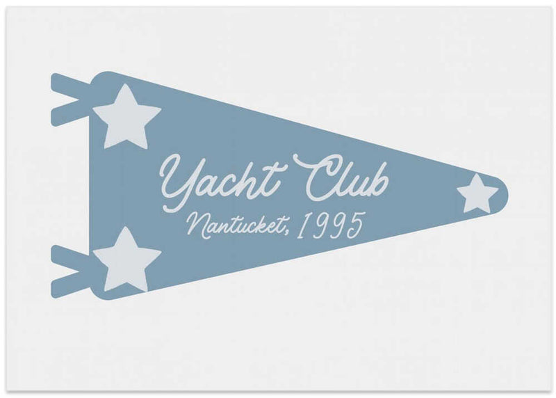 Yacht Club Blue Pennant