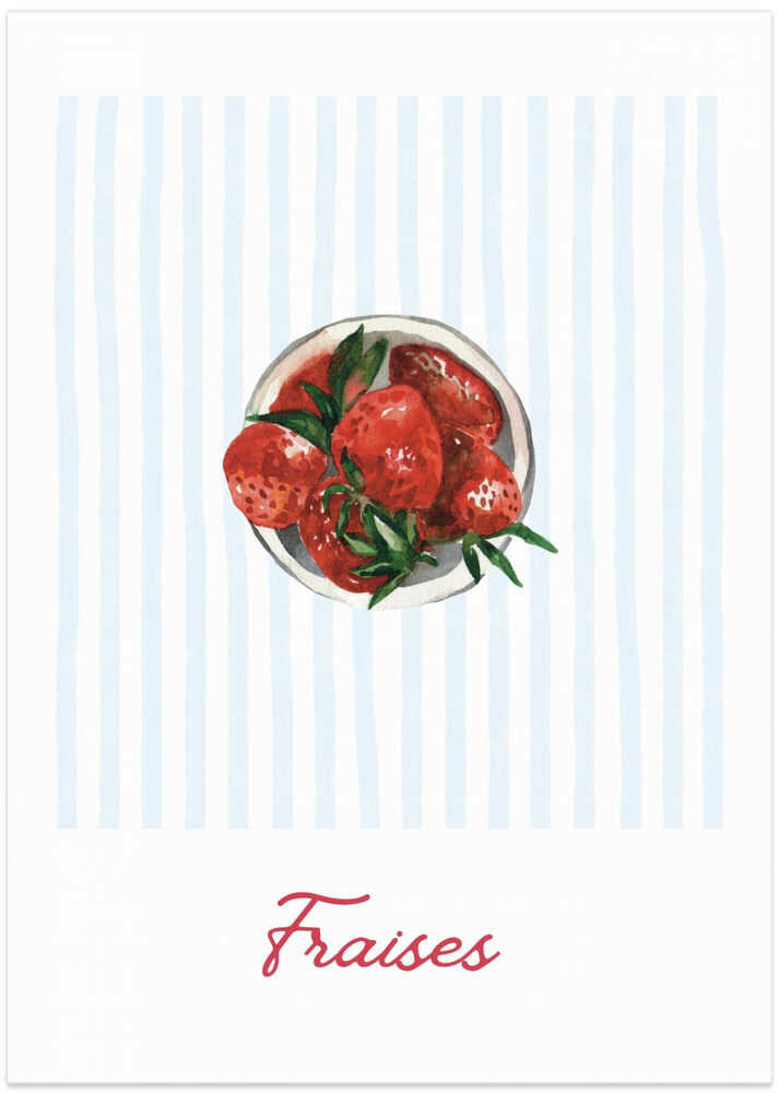 Watercolor Illustration Of Strawberries