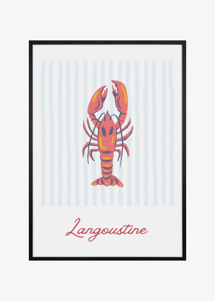 Vibrant Illustration Of A Langoustine