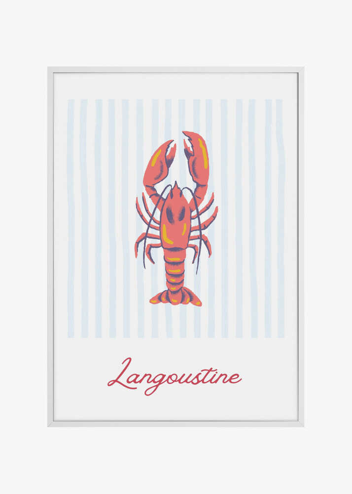 Vibrant Illustration Of A Langoustine