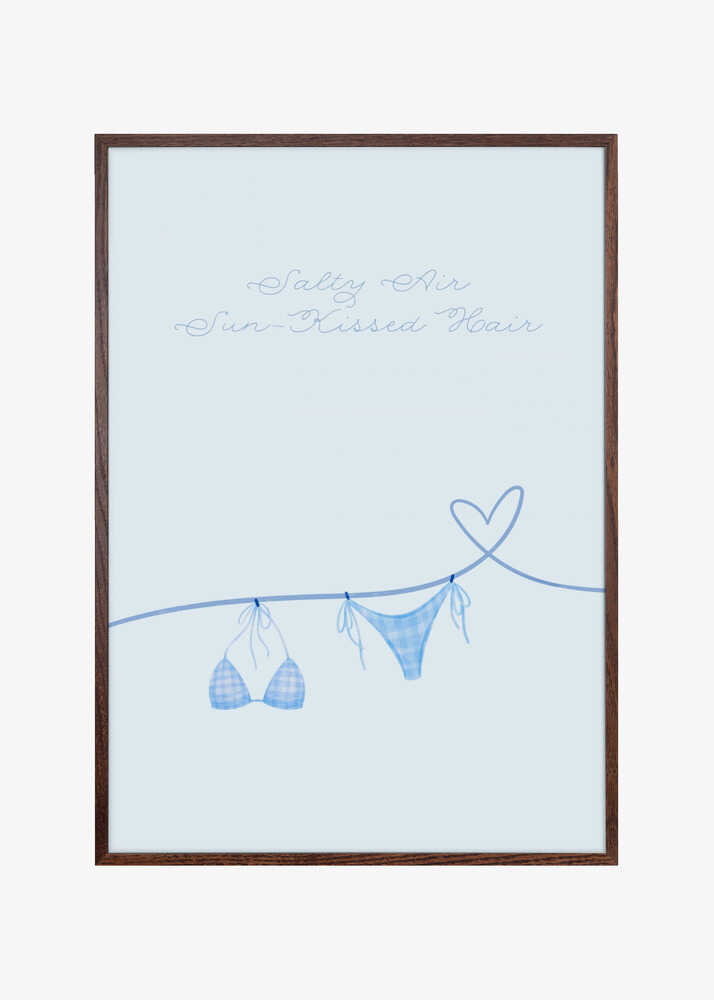 Salty Air Sun Kissed Hair Blue Bikini