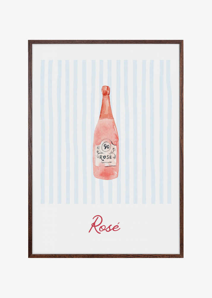 Rose Wine Bottle