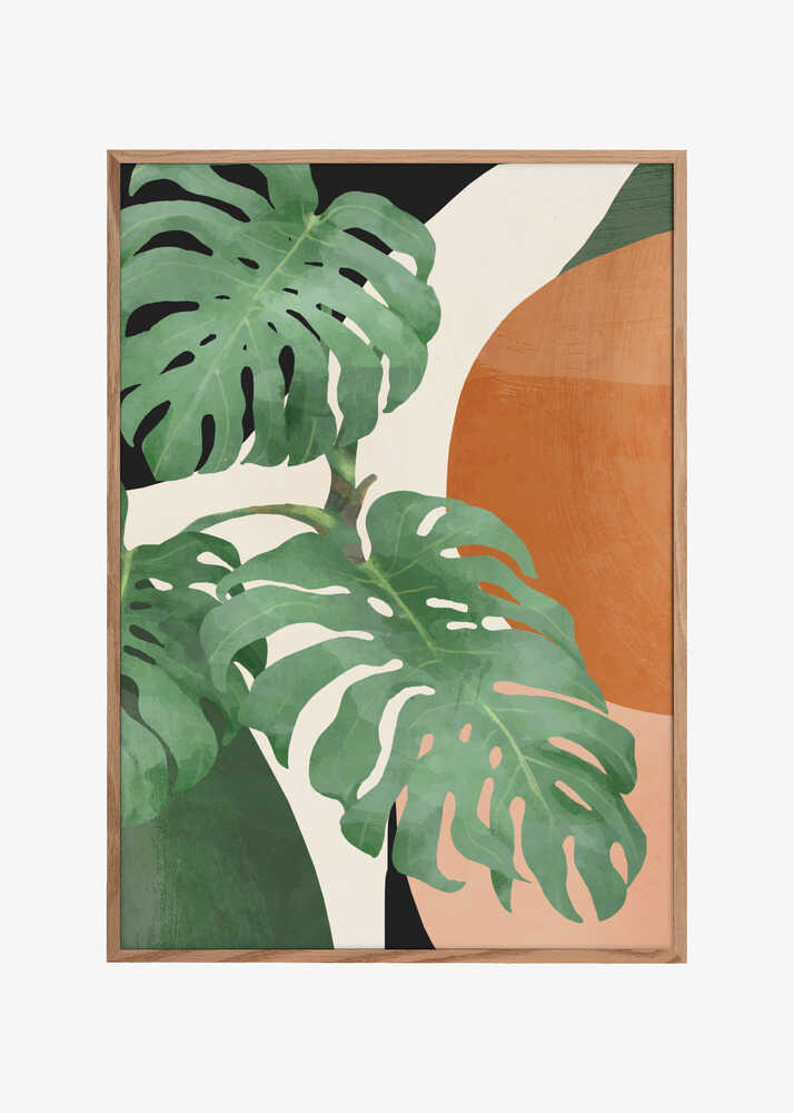 Tropical Leaves  Abstract Art