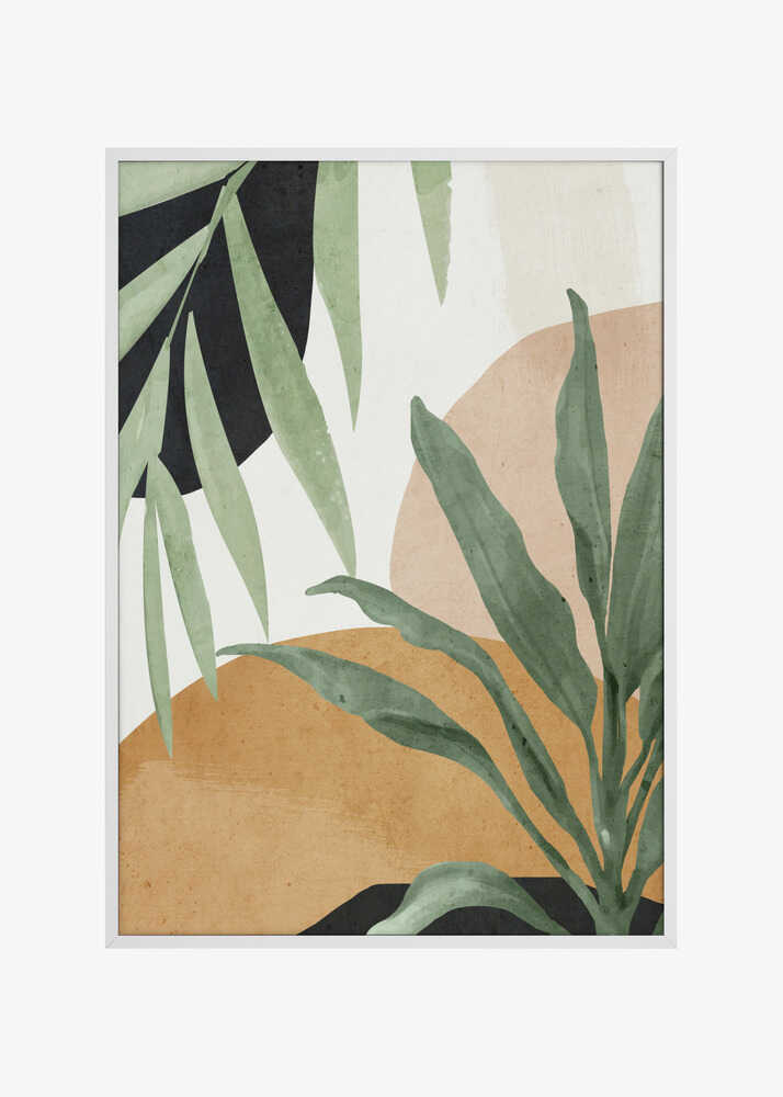 Abstract Art Tropical Leaves