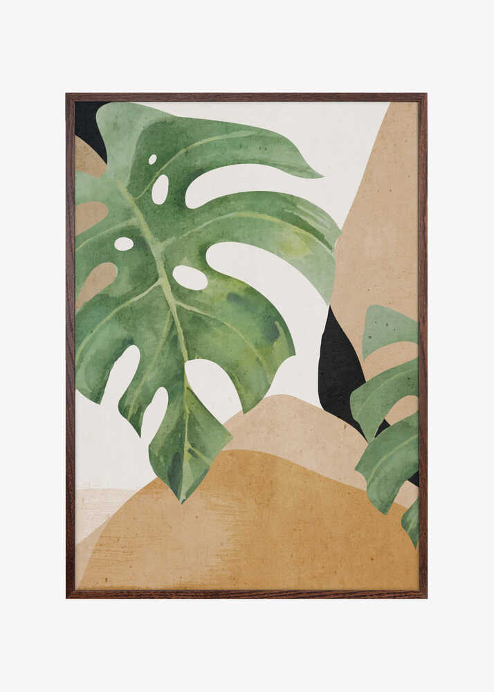 Abstract Art Tropical Leaves
