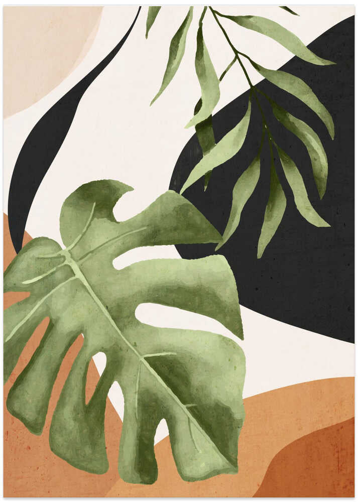 Abstract Art Tropical Leaves 23