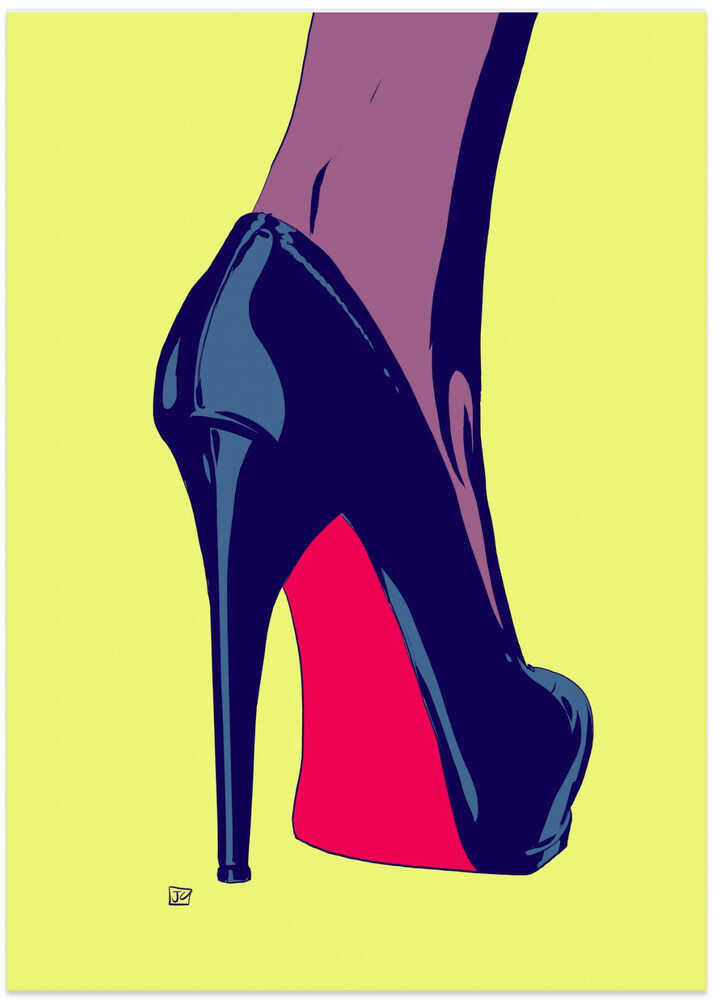 Illustration Of A High-Heeled Shoe