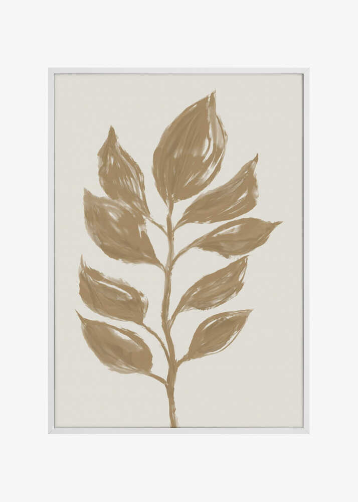 Muted Leaf Silhouette