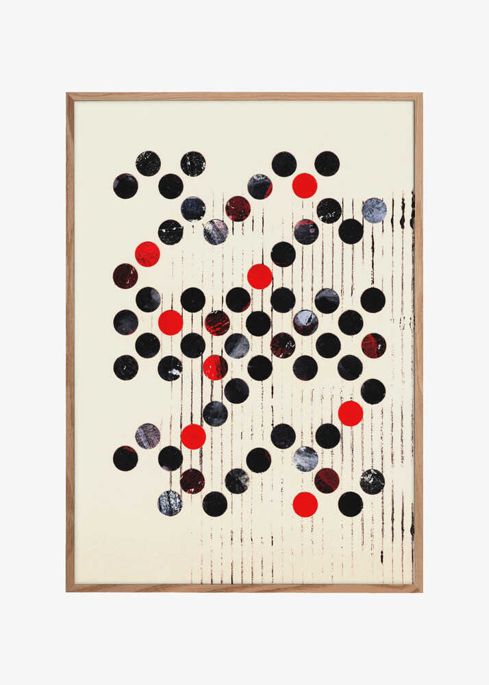 Red Black and Gray Circles