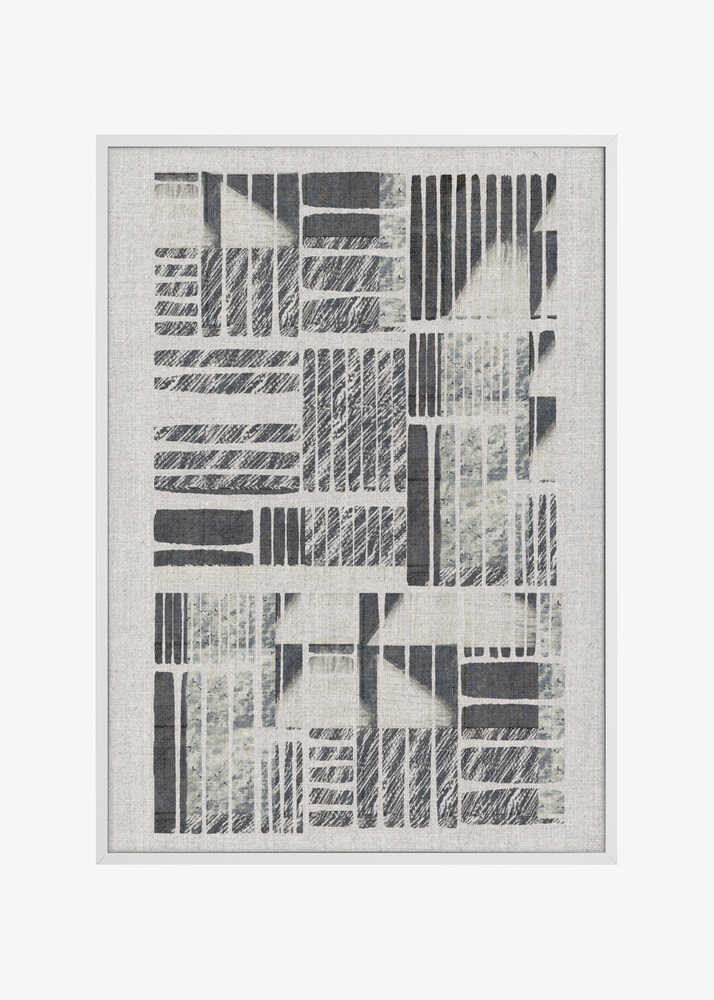 Geometric Patterns With Textured Monochrome Lines