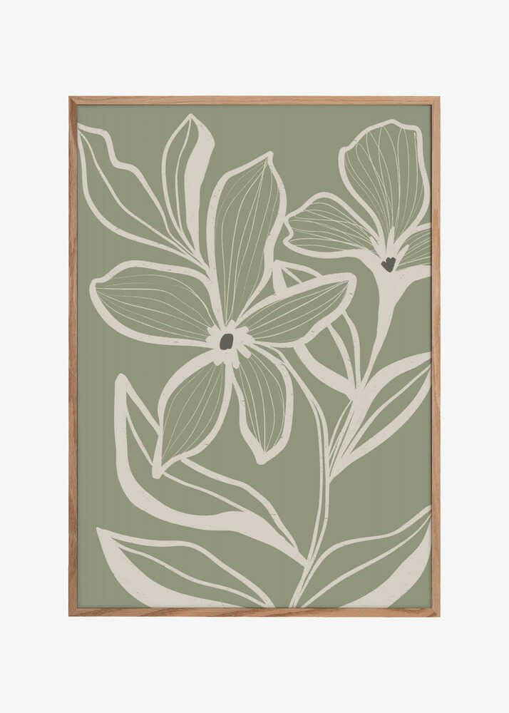 Delicate Flowers with Veins