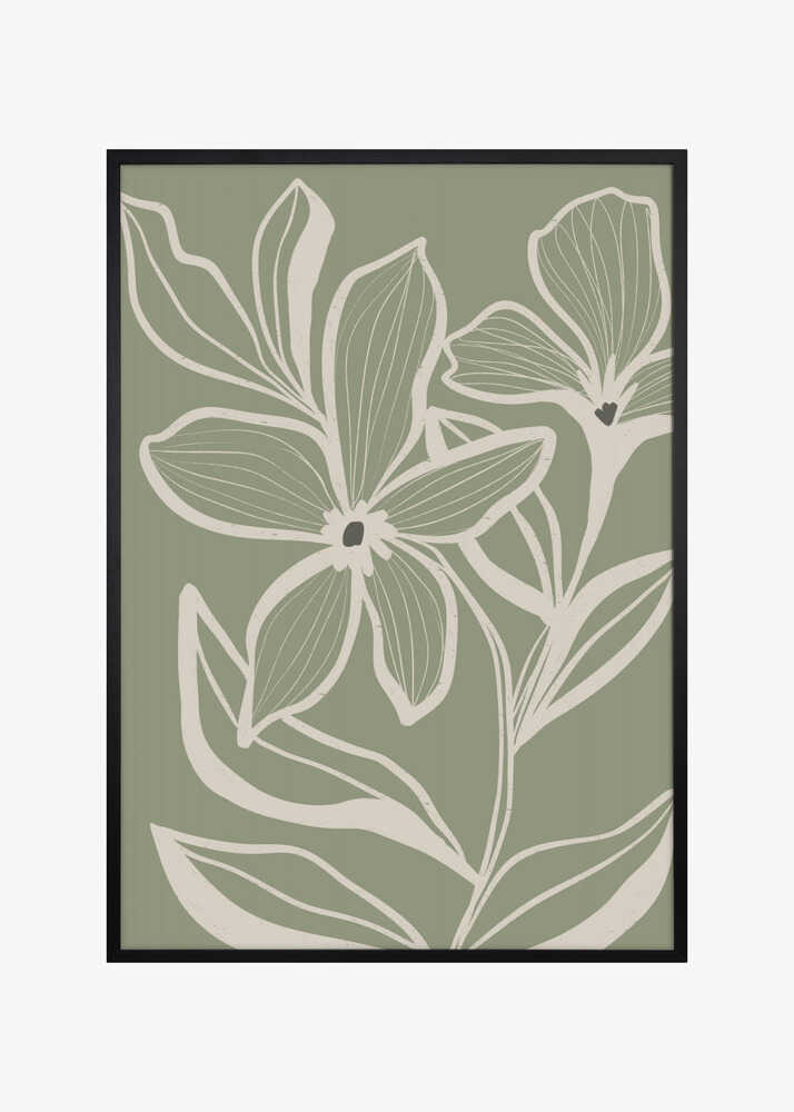 Delicate Flowers with Veins