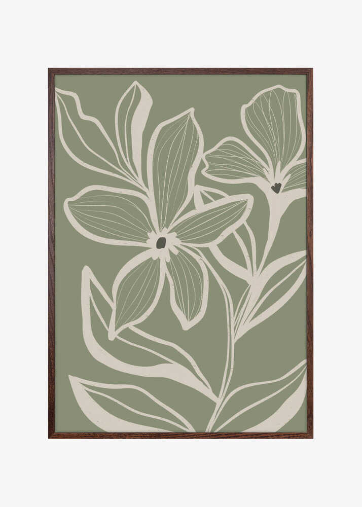 Delicate Flowers with Veins