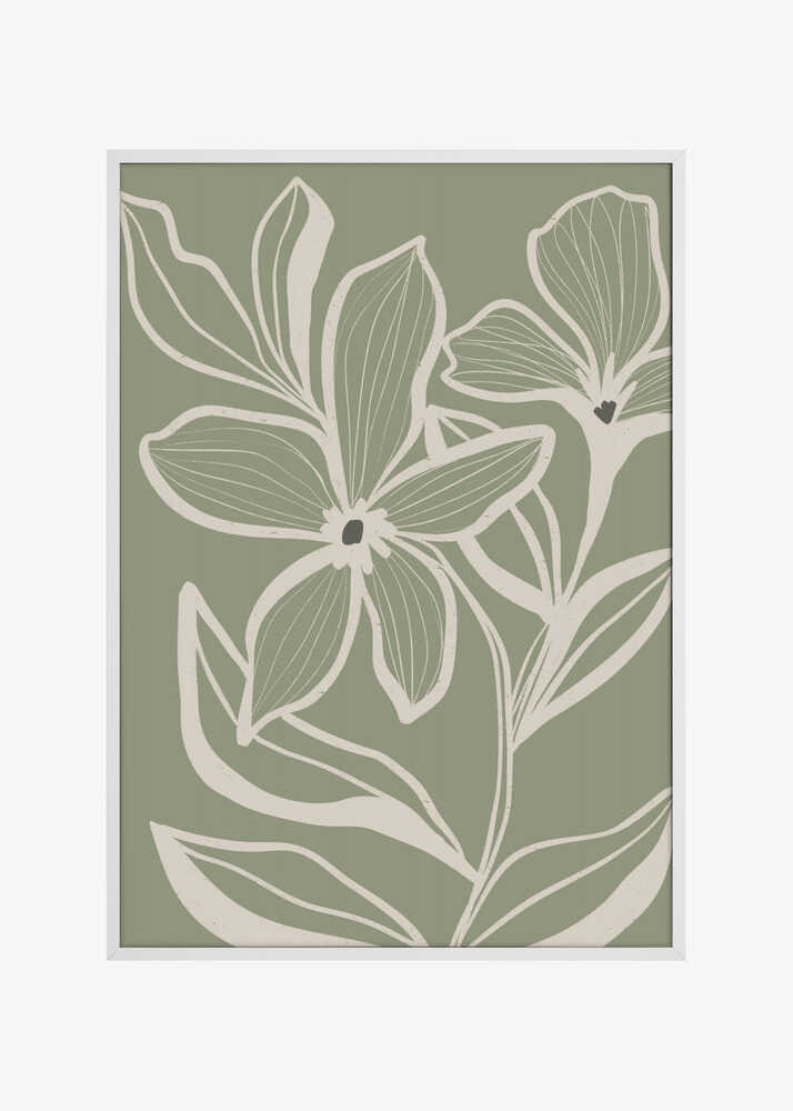 Delicate Flowers with Veins