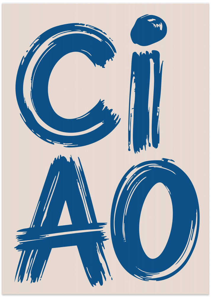 Bold Blue Ciao