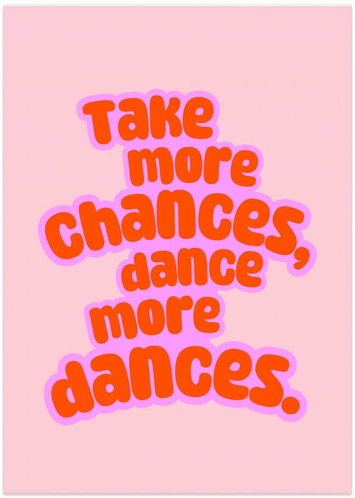 Dance more dances- rose/red