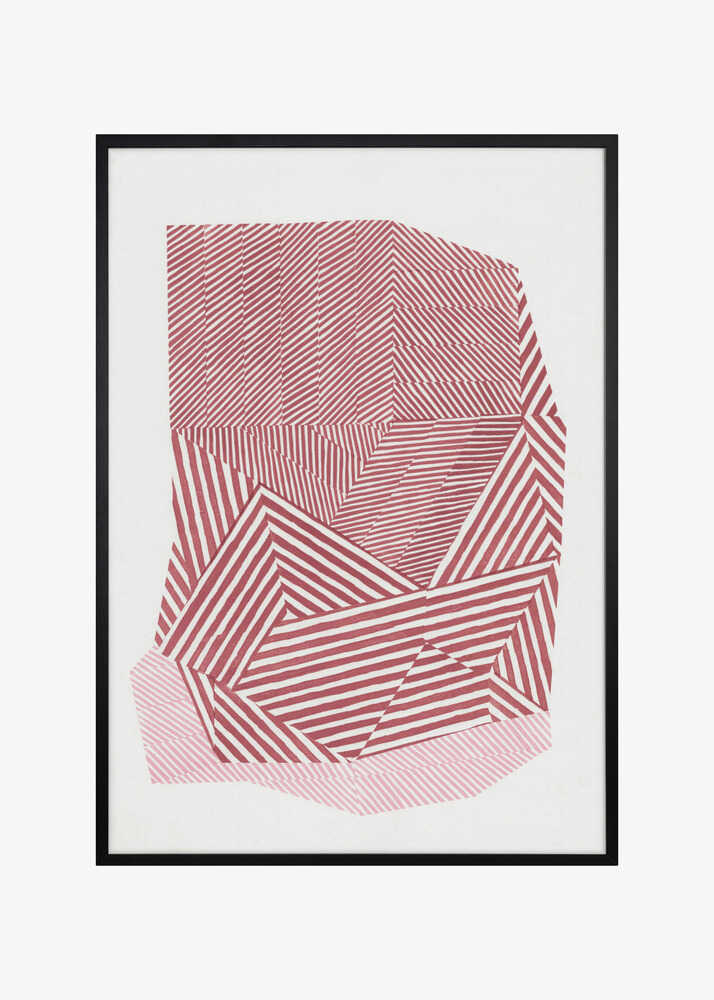 Striped geometric shape