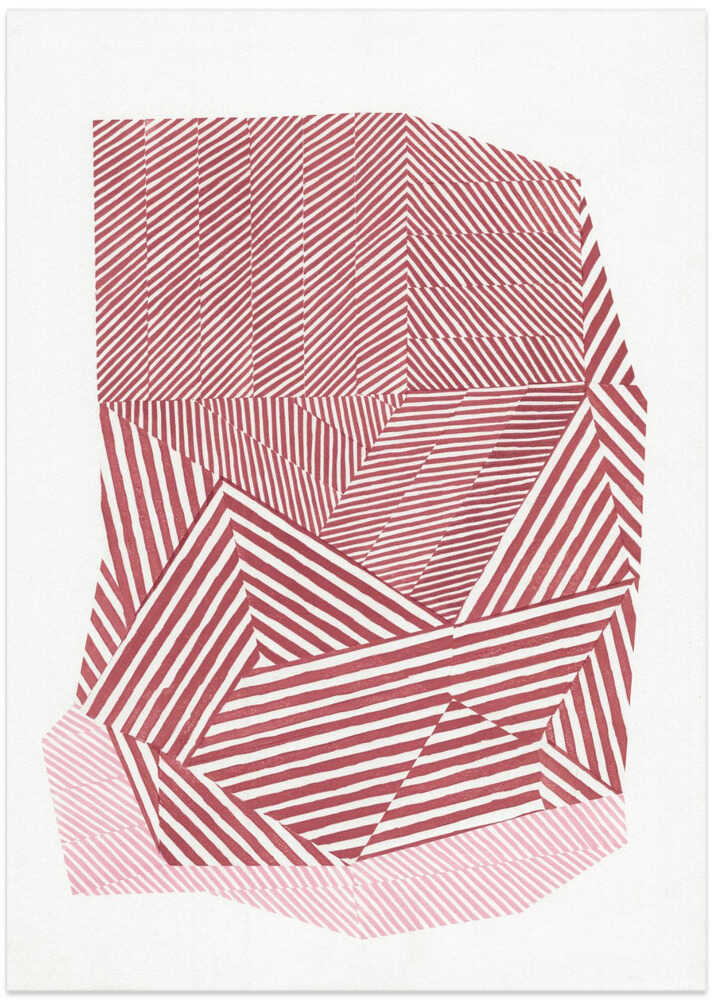 Striped geometric shape