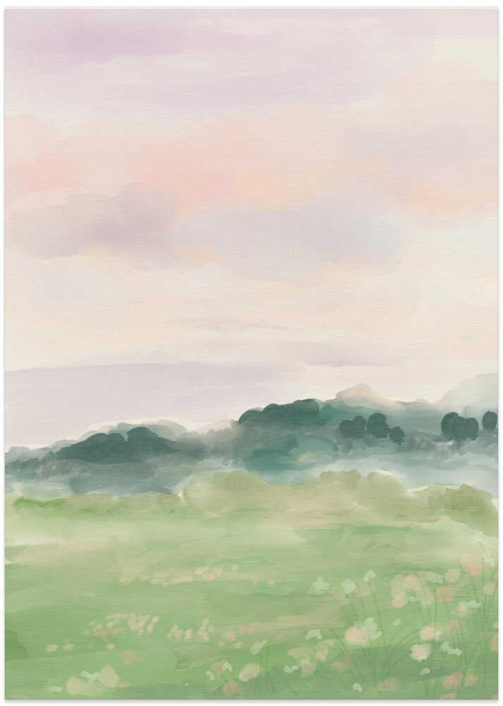 Misty Morning Fields