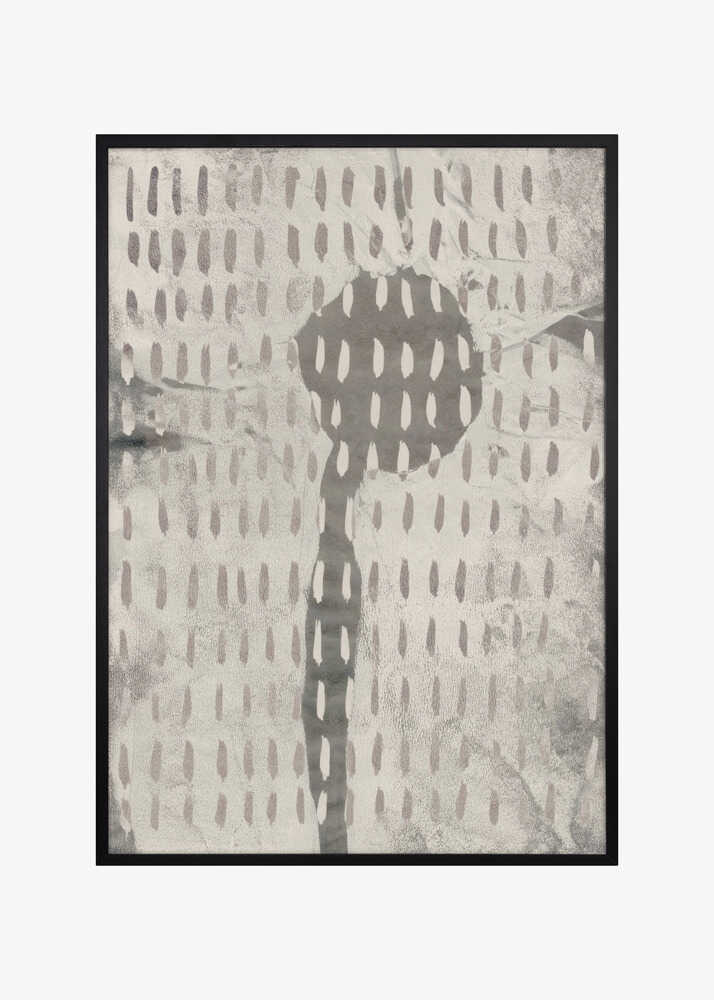 Contemporary Abstract In White and Grey